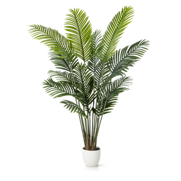 Areca Kunstpalme mit langen, geschwungenen grünen Blättern