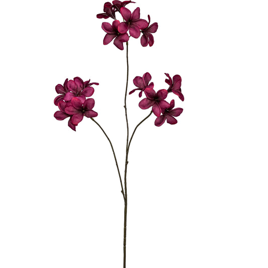 Künstlicher Zweig mit dunkelvioletten Blüten – exotische Kunstblume für kreative Dekoration und florale Arrangements