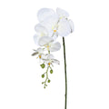 Realistisch gestaltete künstliche Phalaenopsis-Orchidee in Weiß – Dekoblume auf Stiel für stilvolle Arrangements.