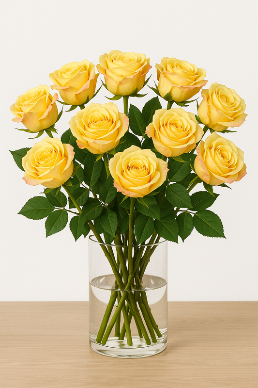 Kunstrosen gelb