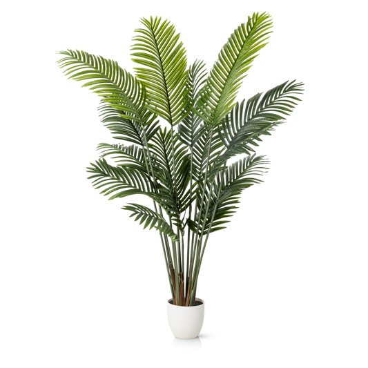 Areca Kunstpalme mit langen, geschwungenen grünen Blättern
