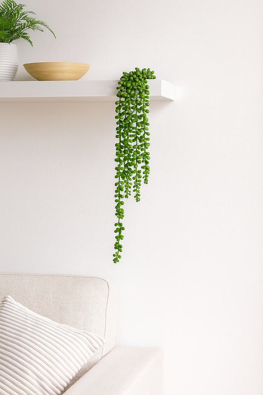 Sedumhänger (4 Stück) ca 70cm, Kunststoff, grün