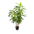 Künstlicher Drachenbaum mit naturgetreuen Blättern in modernem Wohnraum