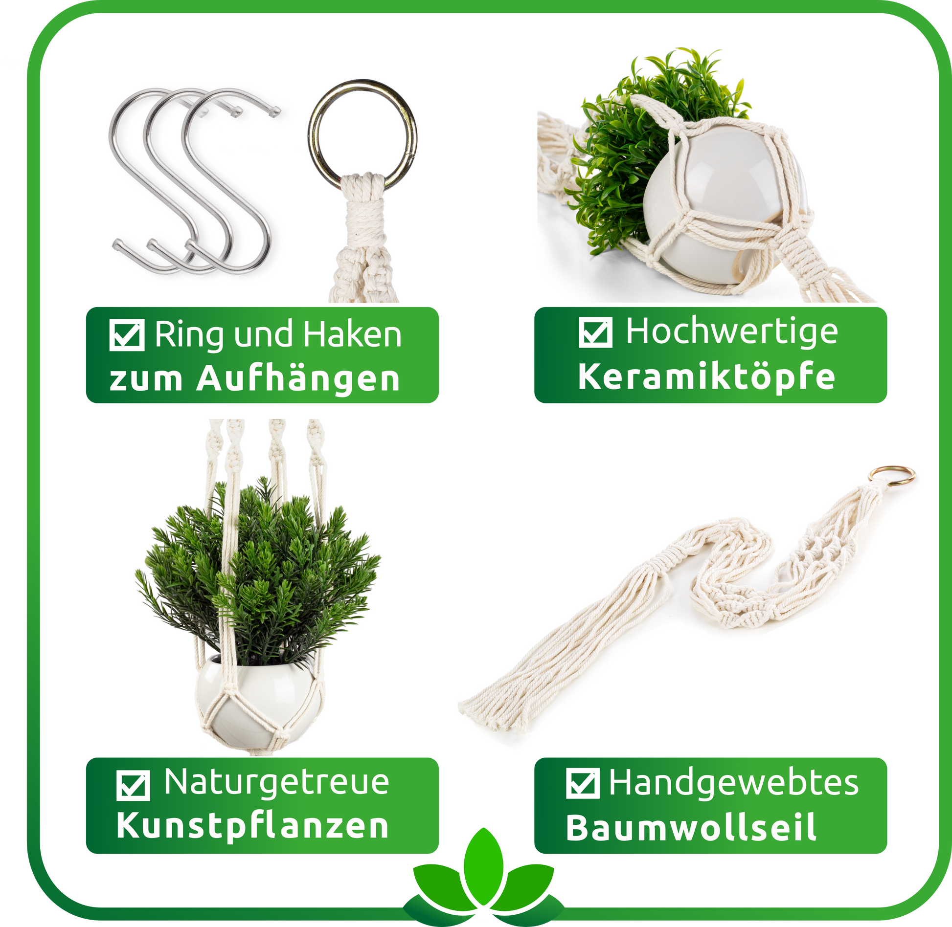 Kunstpflanzen in eleganten weißen Keramiktöpfen für eine pflegeleichte Raumdekoration