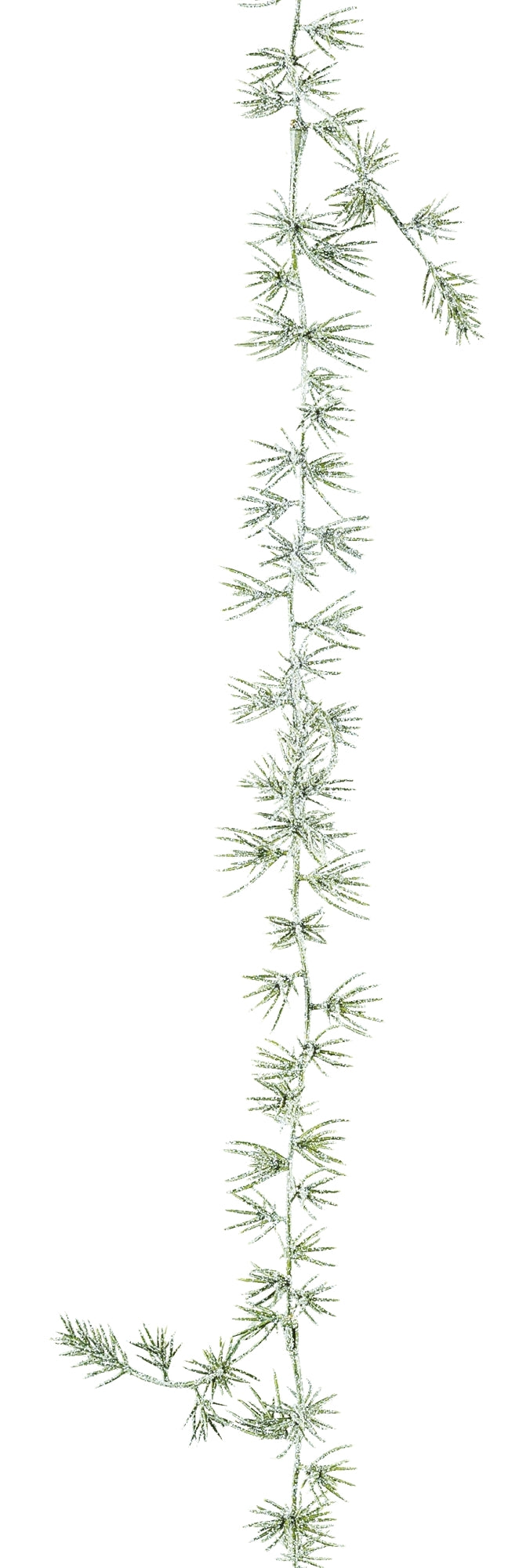 Realistische künstliche Tannengirlande mit feinem Schneeüberzug – festliche Kunstpflanze für Weihnachtsdekoration und saisonale Raumgestaltung