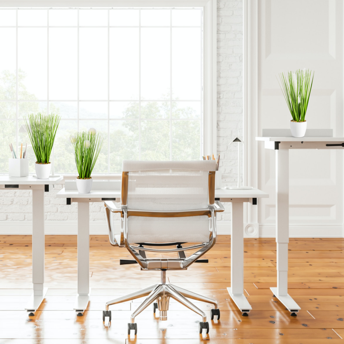 Kunstgras-Set aus langlebigem Material, perfekt für Büro und Balkon