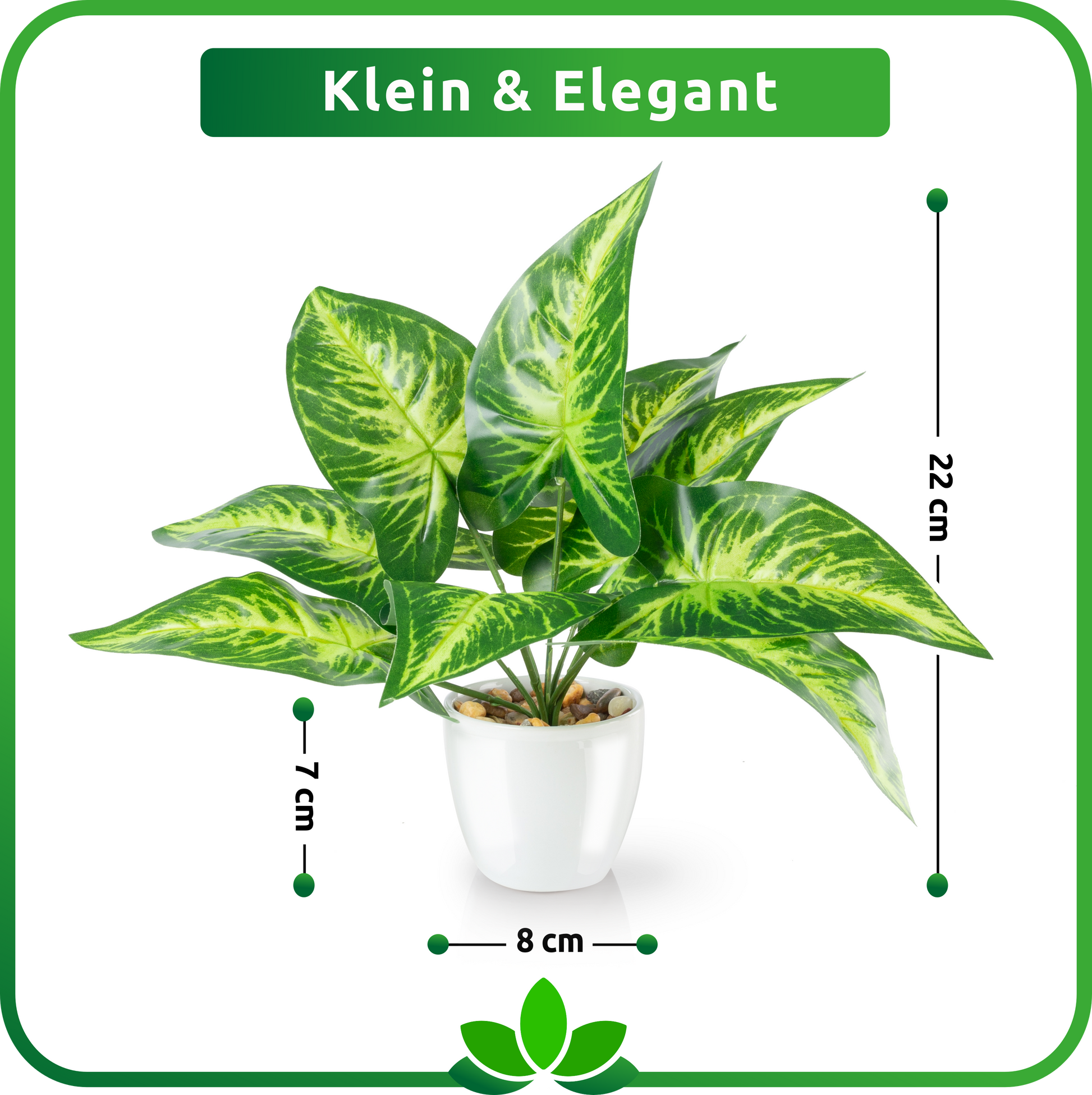 Detailaufnahme der fächerartigen Blätter der Areca-Palme im Keramiktopf