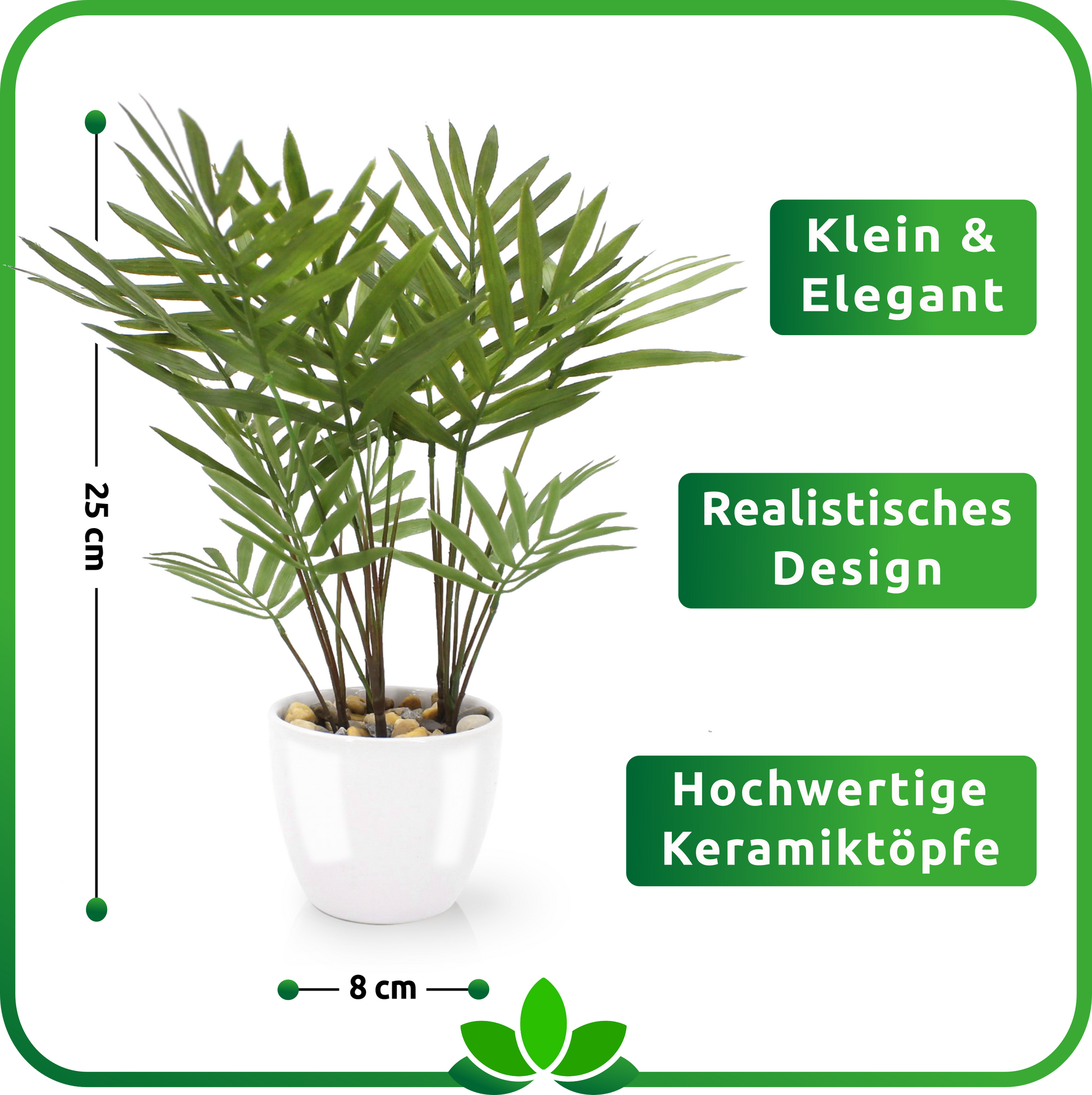 Elegante Areca Kunstpflanze als pflegeleichte Wohnraumdeko