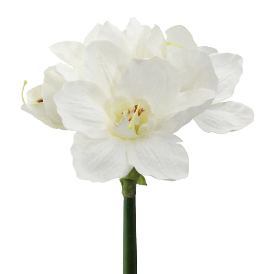 Künstliche weiße Narzisse auf Stiel – naturgetreue Kunstblume für frühlingshafte Dekorationen.