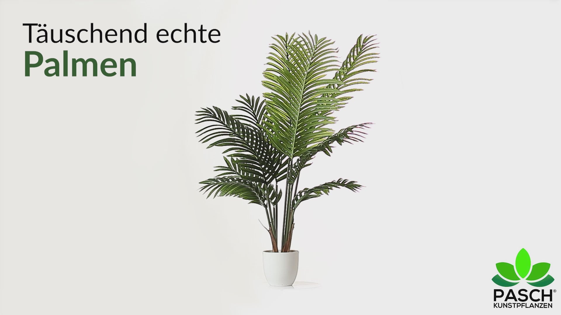 Areca Kunstpalme in schicker, moderner Inneneinrichtung platziert