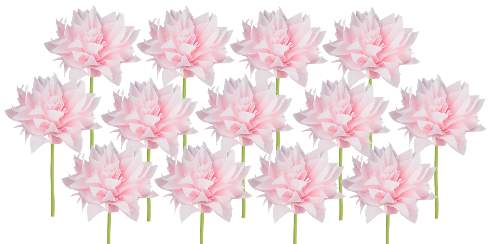 Rosa Pfingstrose Kunstblume im Strauß, künstliche Blumen wie echt im Set