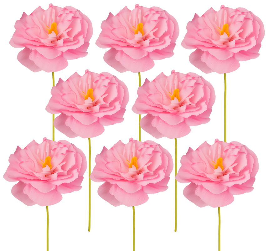 Rosa Pfingstrose Kunstblume am Stiel – realistisch wirkende Dekoblumen für und künstliche Arrangements.