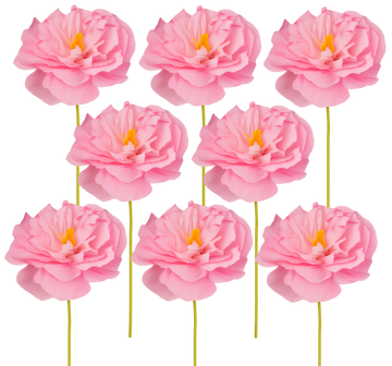 Rosa Pfingstrose Kunstblume am Stiel – realistisch wirkende Dekoblumen für und künstliche Arrangements.